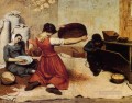 The Grain Sifters Realist Realism painter Gustave Courbet